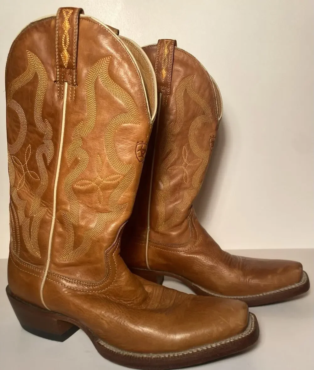 Ariat Men’s Western Cowboy Boots Brown Leather MPN 10007963 Size 9D